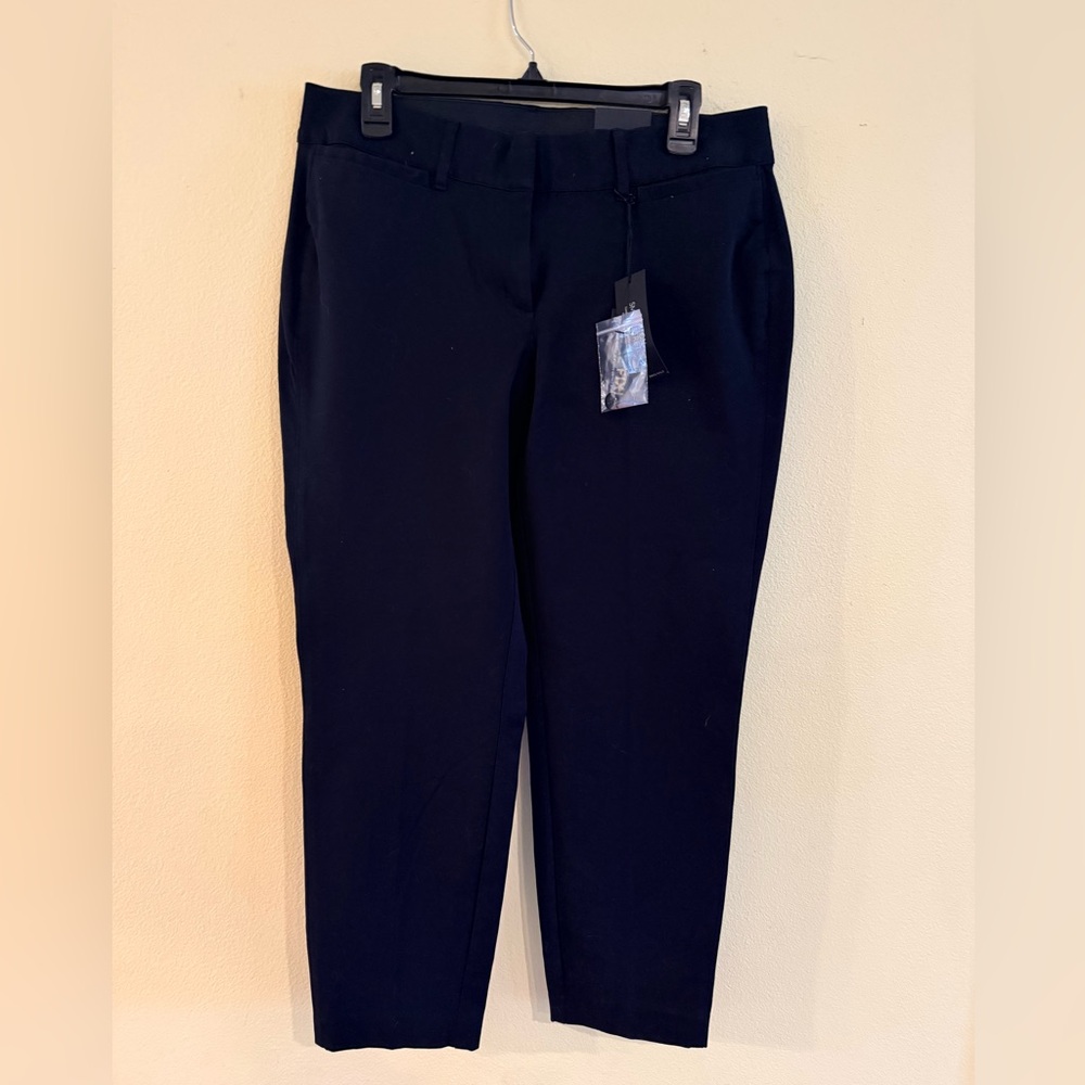 Lane Bryant Black Ankle Pants black with stretch size 14 nwt